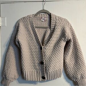 Button up crop cardigan